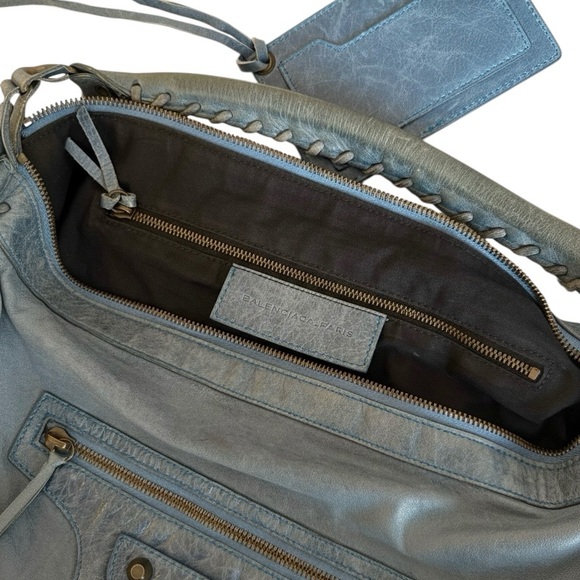 Marine Balenciaga city day hobo bag - Picture 9 of 10